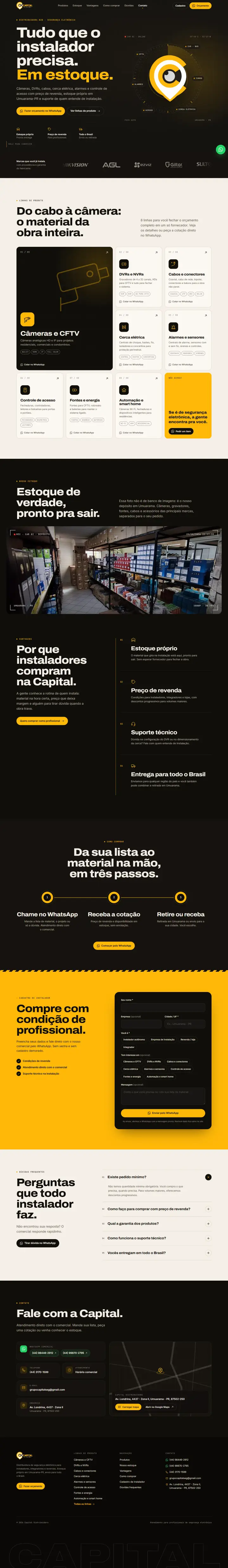 Print do site Capital Distribuidora